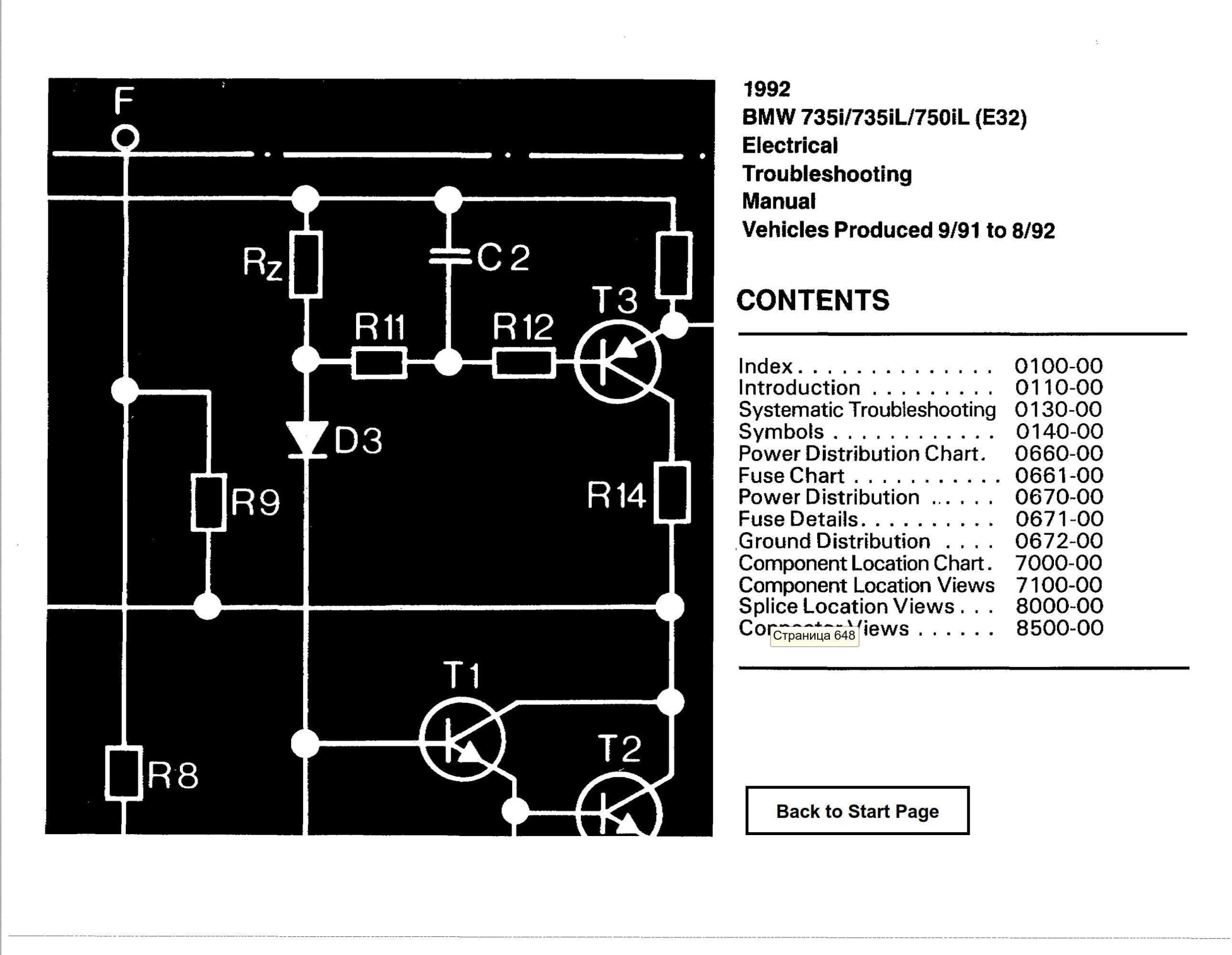 bmw 735i 735il 750il 1992 electrical troubleshooting manual