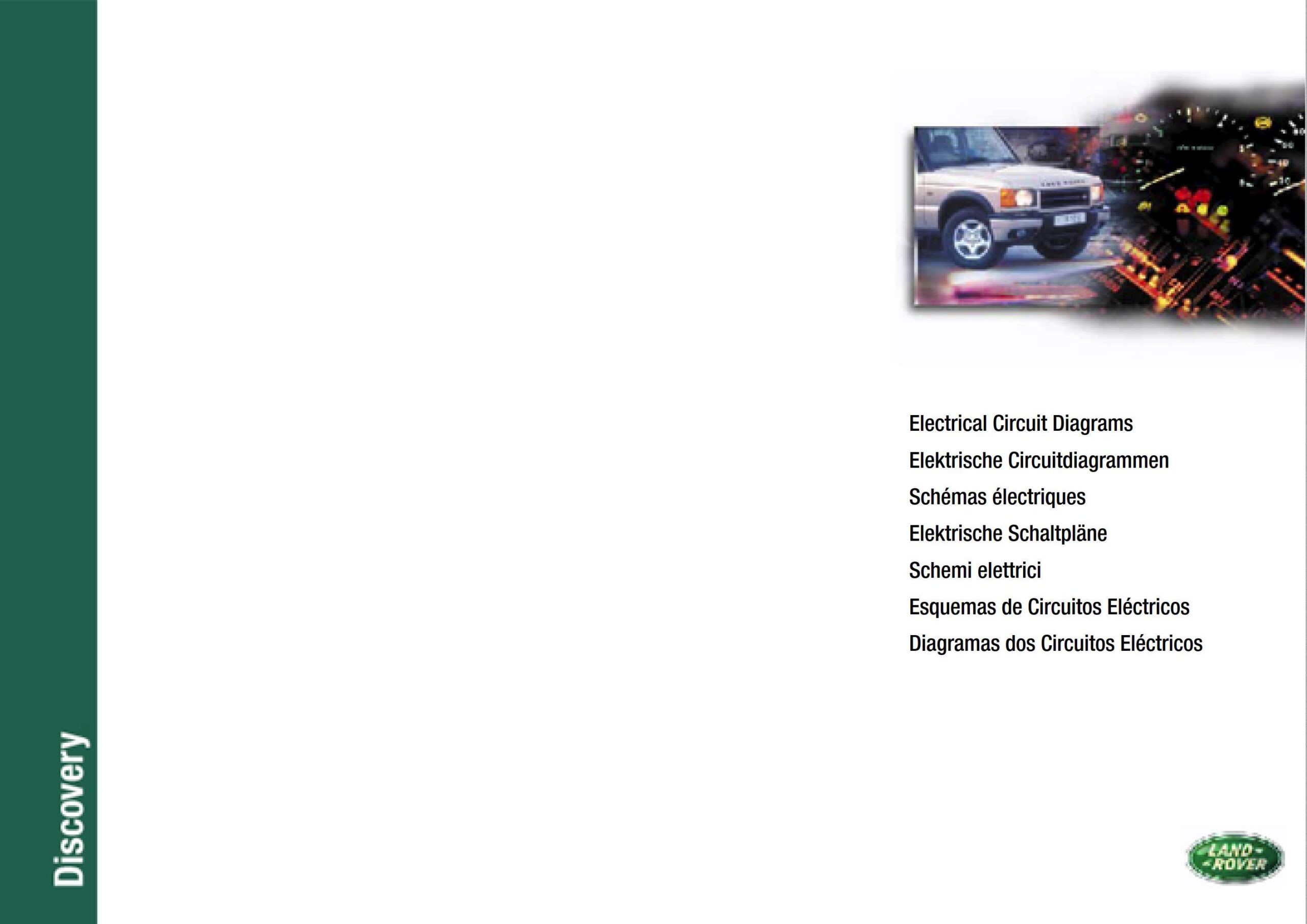 land rover discovery 1999 series ii electrical circuit diagrams lhd