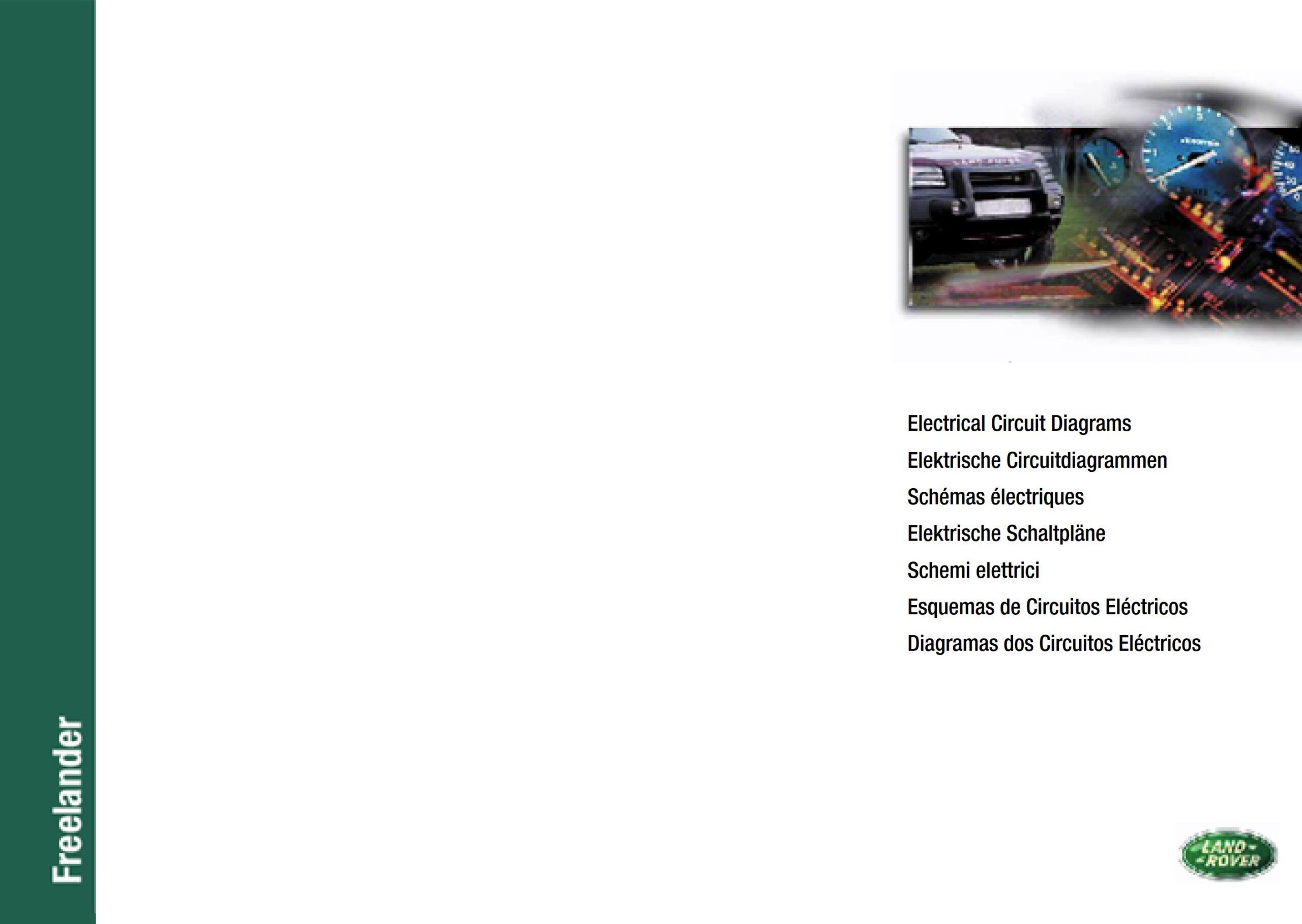 land rover freelander 1 2001 electrical circuit diagrams lrl0364enx 2nd edition