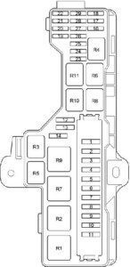 Toyota HiAce 2013 - 2018 Fuse Box Diagram