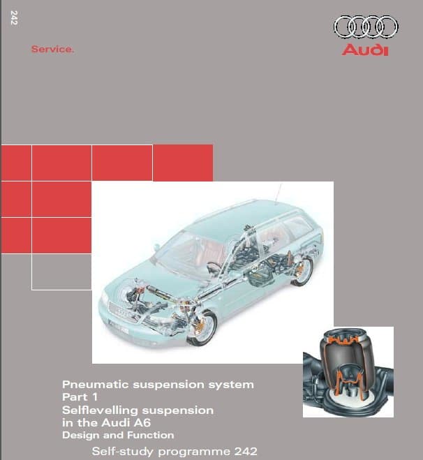 Self Study Program 242 - Pneumatic suspension system Part 1 Selflevelling suspension in the Audi A6 Design and Function