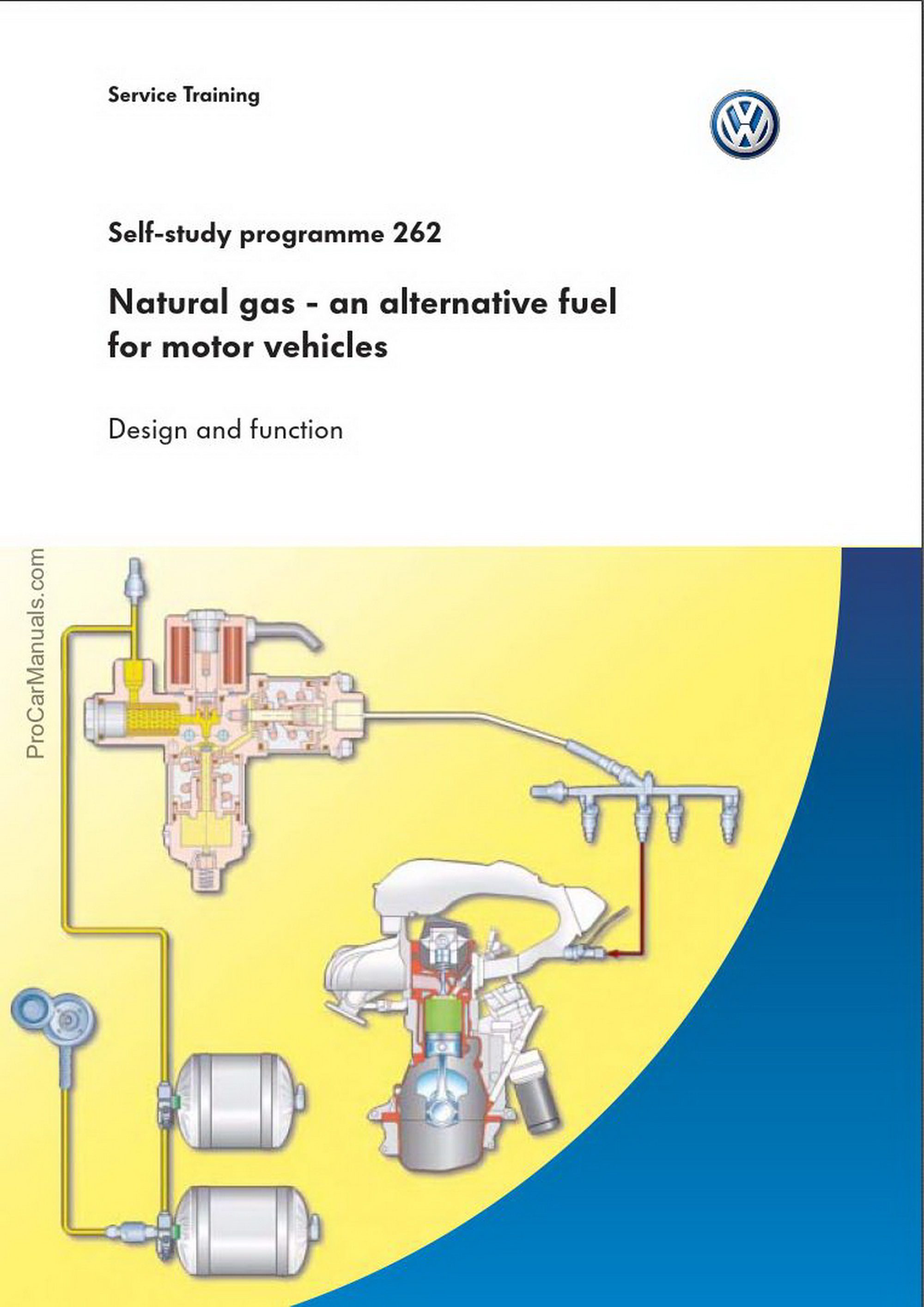 Self Study Program 262 - Natural gas - an alternative fuel for motor vehicles Design and function