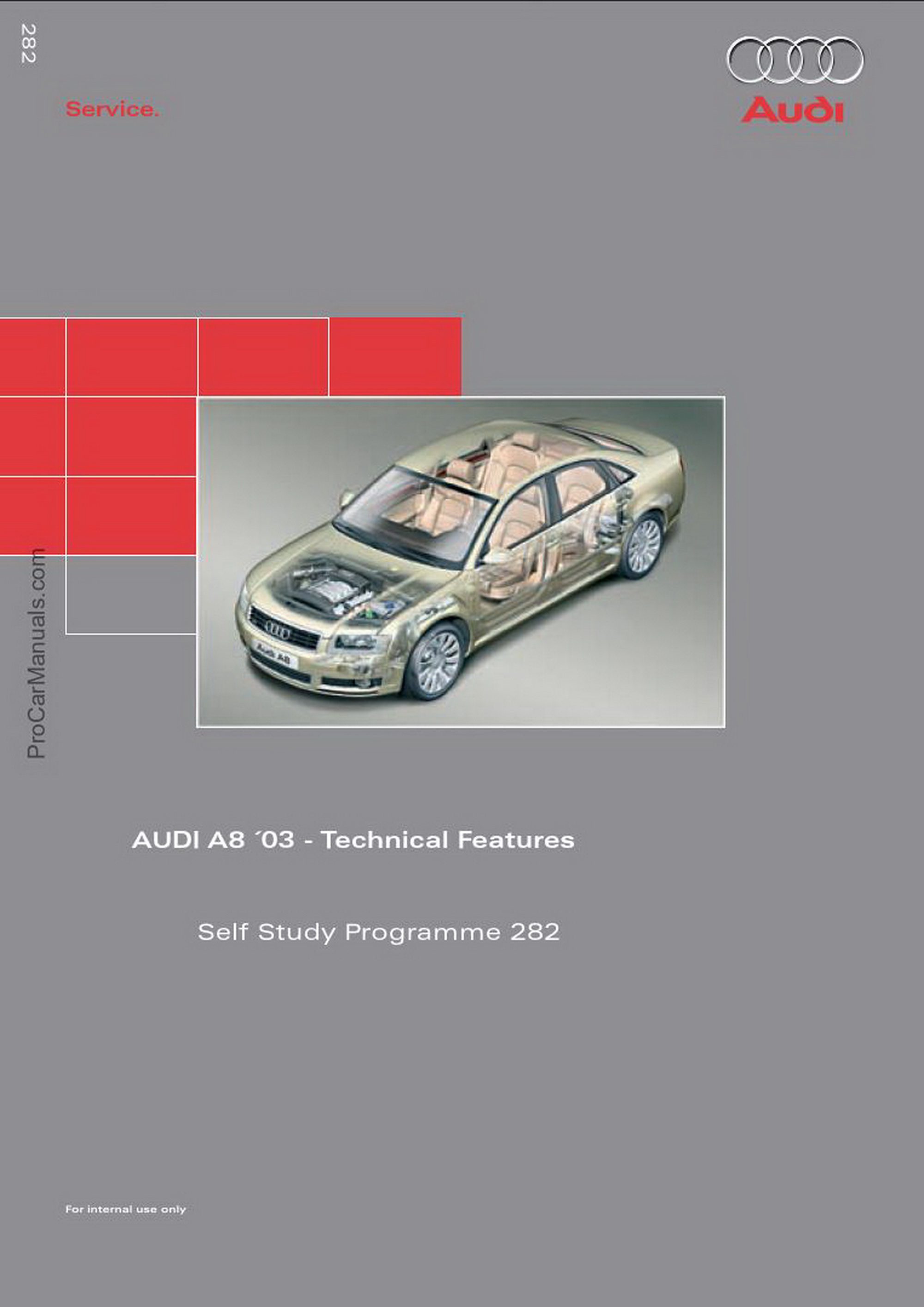 Self Study Program 282 - AUDI A8 03 - Technical Features