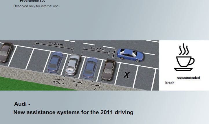 Self Study Program 600 - Audi - New assistance systems for the 2011 driving