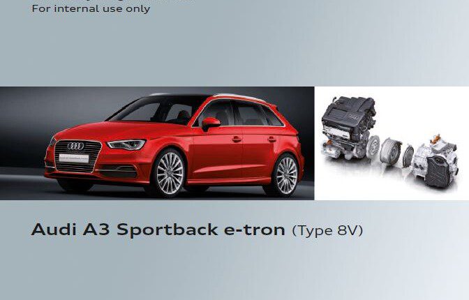 Self Study Program 627 - Audi A3 Sportback e-tron (Type 8V)