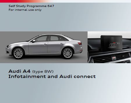Self Study Program 647 - Audi A4 (type 8W) Infotainment and Audi connect