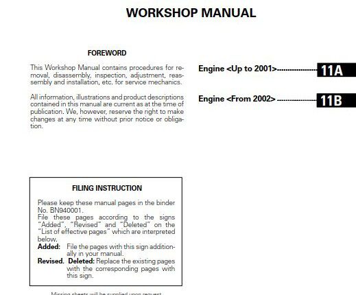 Mitsubishi Engine 6G7 Series Workshop Manual