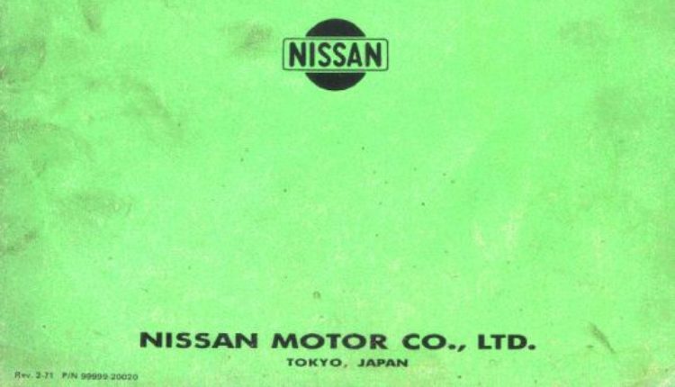 Nissan Model A10 and A12 Engine Service Manual