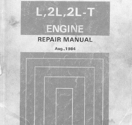 TOYOTA L 2L 2L-T ENGINE WORKSHOP SERVICE REPAIR MANUAL