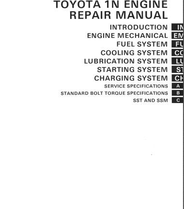Toyota 1N Engine Repair Manual