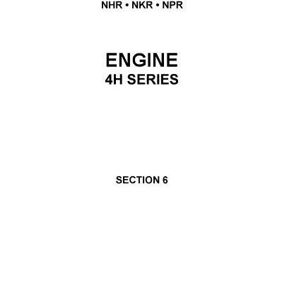 Isuzu Engine 4H Series Workshop Manual (LG4H-WE-9691)