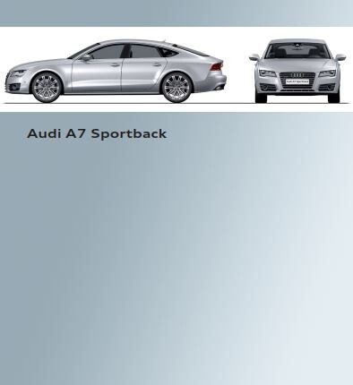 Self Study Program 478 - Audi A7 Sportback