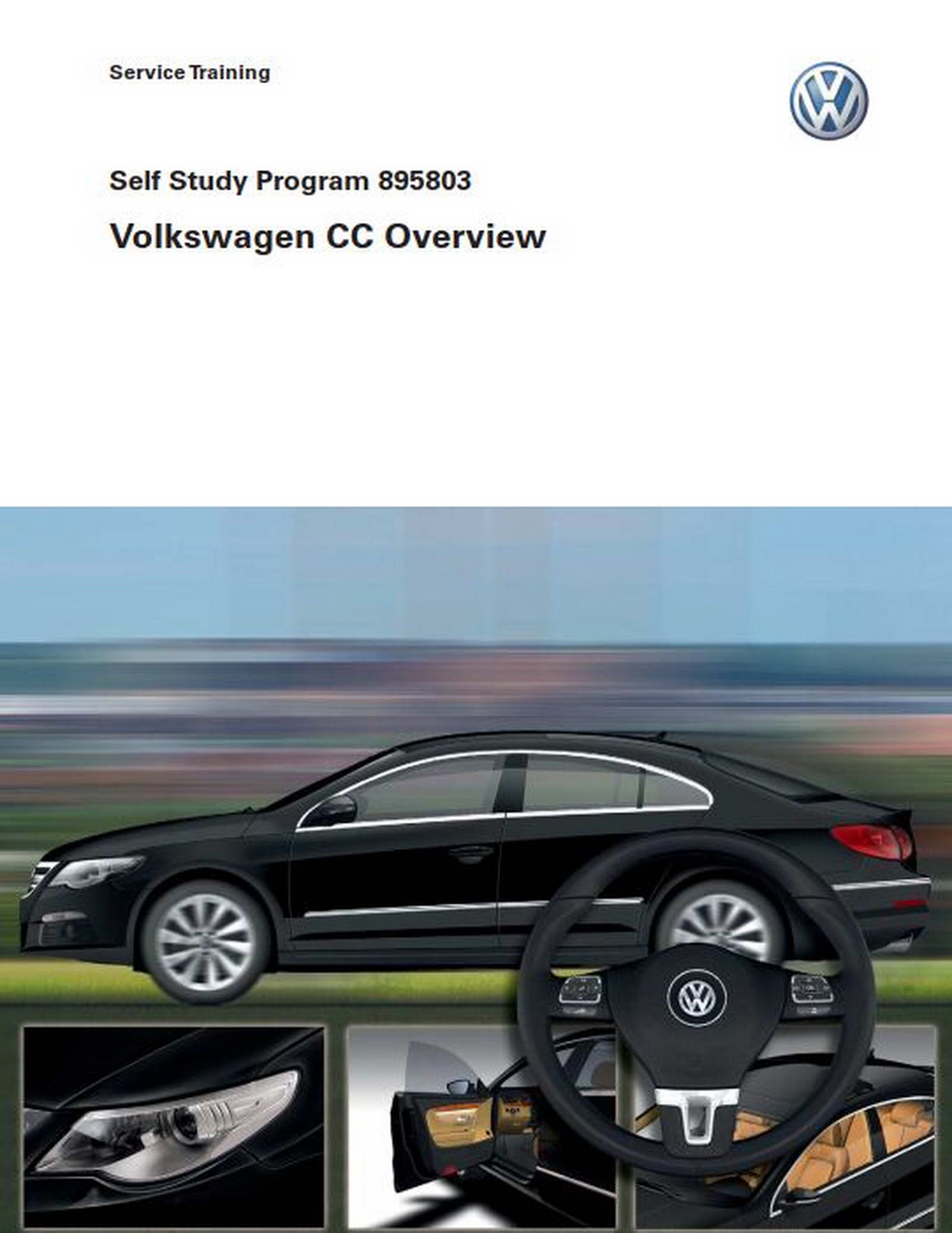 Self Study Program 895803 - Volkswagen CC Overview