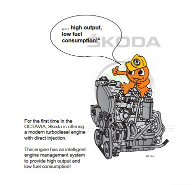 Self Study Program 16 - SKODA OCTAVIA 1.9-ltr./66 kW (TDI) Engine, Fuel Injection and Glow Plug System