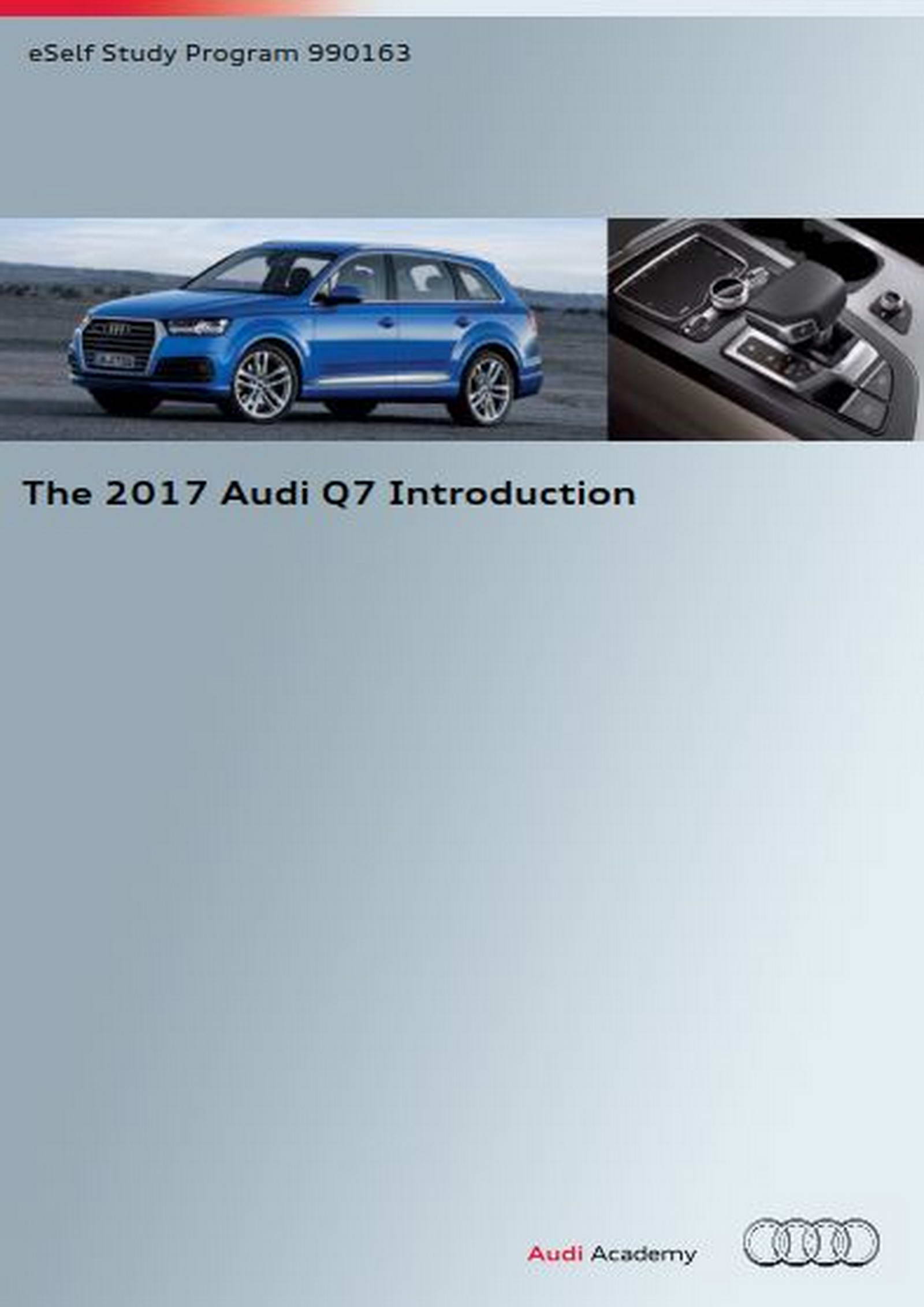 Self Study Program 990163 - The 2017 Audi Q7 Introduction