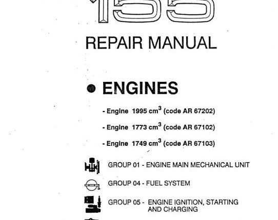 Alfa Romeo 155 Engine Repair Manual