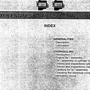 Alfa Romeo Boxer Engines 1351 and 1596 Repair Instructions