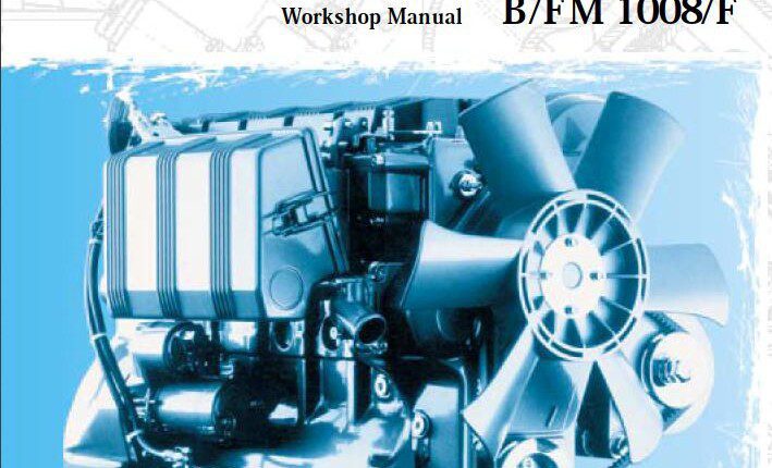 DEUTZ B/FM 1008/F Workshop Manual