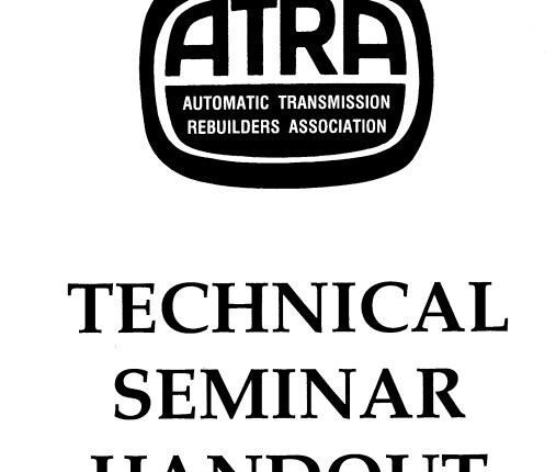 1992 ATRA Seminar Manual Contents