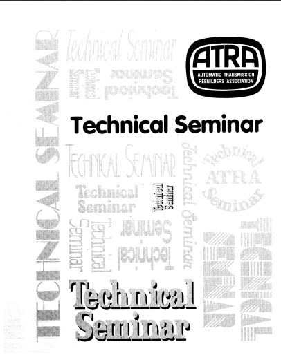 1995 ATRA Seminar Manual Contents