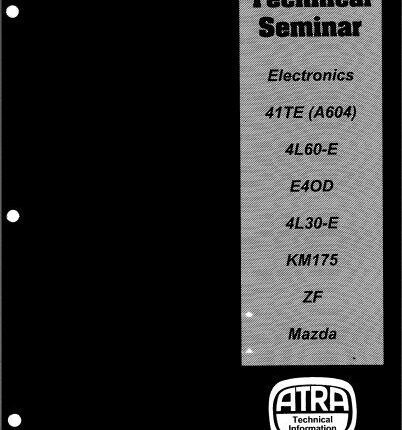 1997 ATRA Seminar Manual Contents