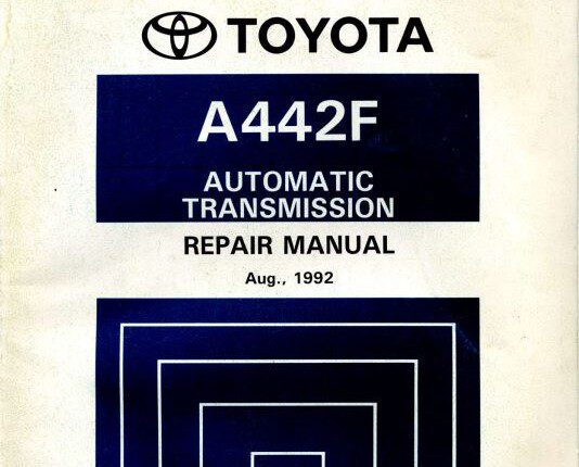 Toyota A442F 1992 (RM315E) Automatic Transmission Repair Manual