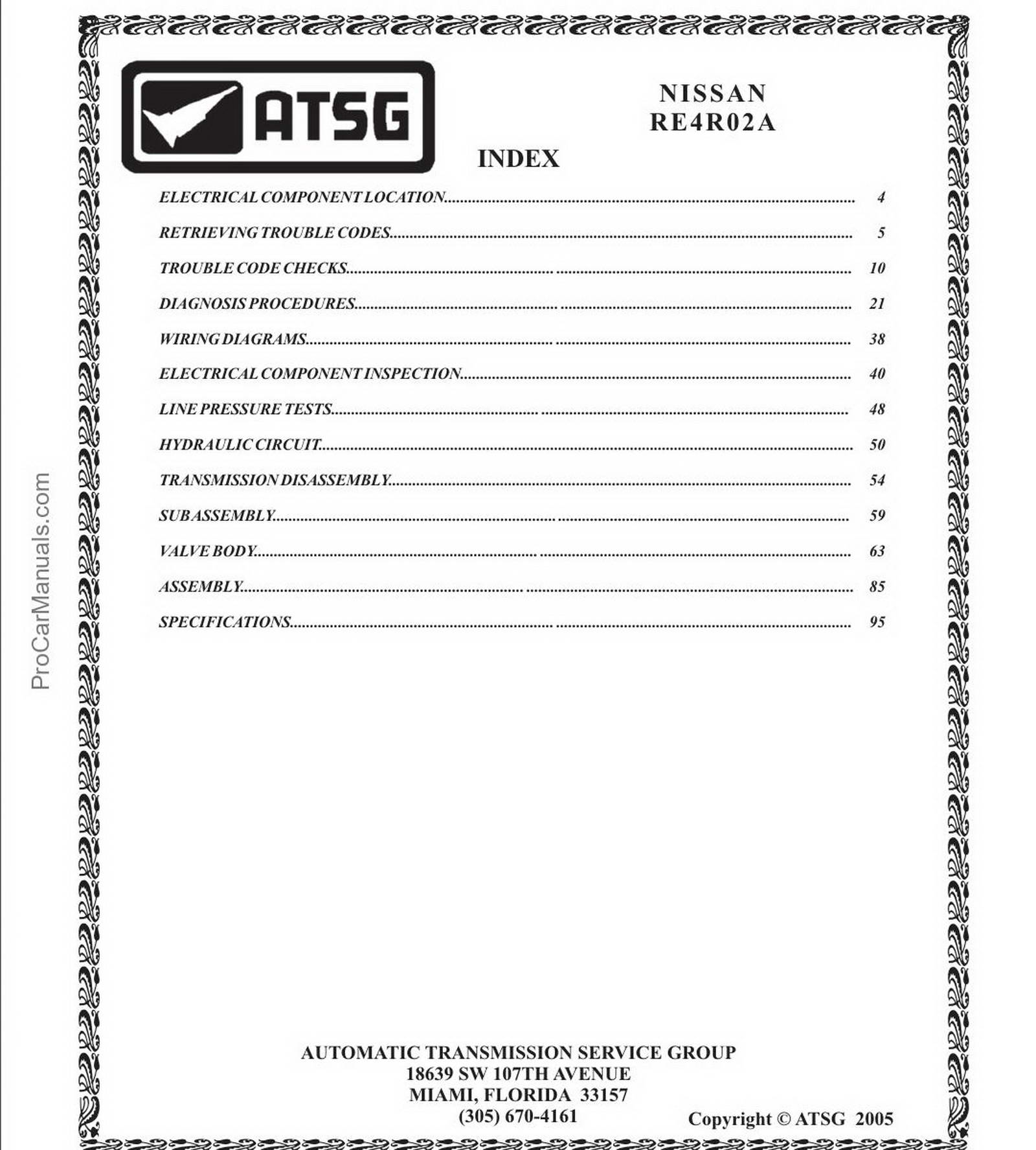 Nissan RE4F02A – ATSG (Automatic Transmission Service Group)