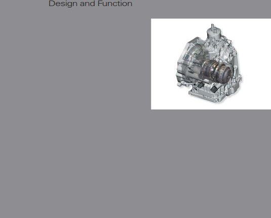 Self Study Program 851503 - 6-Speed Automatic Transmission 09G/09M
