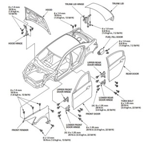 HONDA ACCORD 2008 - 2012 Body Repair Manual
