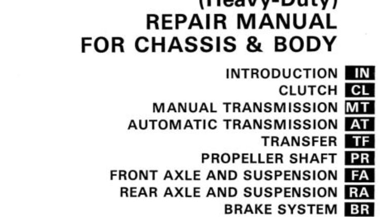 TOYOTA LAND CRUISER FJ62 FJ70 FJ73 FJ75 BJ HJ60 Repair Manual