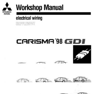 Mitsubishi Carisma 1998 GDI ELECTRICAL WIRING SUPPLEMENT (No. PHDE9501-C)