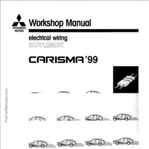 Mitsubishi Carisma 1999 ELECTRICAL WIRING SUPPLEMENT (No. PHDE9501-D)