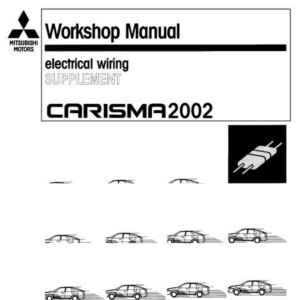 Mitsubishi Carisma 2002 ELECTRICAL WIRING SUPPLEMENT (No. PHDE9501-G)