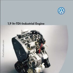 Self Study Program - 1,9 ltr-TDI-Industrial Engine (Technical Status: 4/1999)