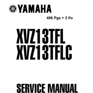 Yamaha XVZ13TFL/XVZ13TFLC 1998 Service Manual (P/N LIT-11616-12-60)