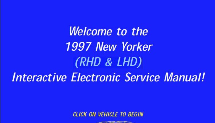 Chrysler LH New Yorker Concorde Intrepid Vision LHS (RHD & LHD) 1997 Service Manual