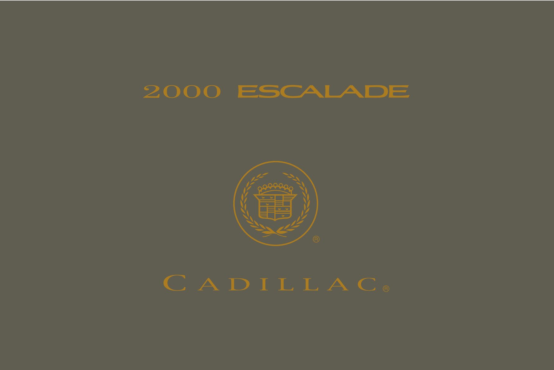 2003 CADILLAC ESCALADE OWNERS MANUAL visual data 6