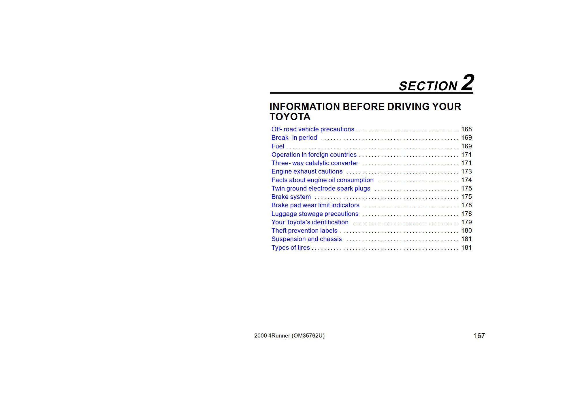 2000 4RUNNER OWNERS MANUAL PDF visual data 5