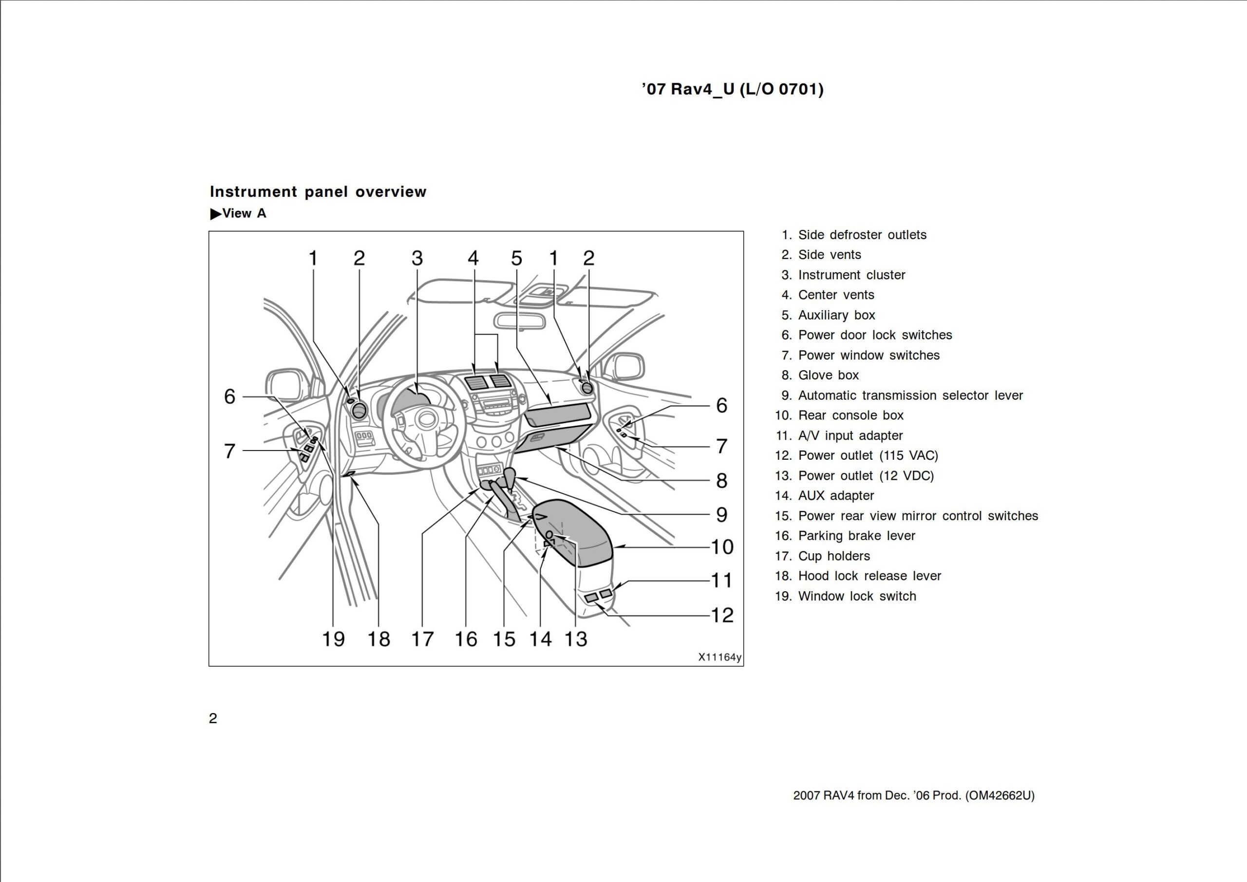 RAV4 2007 OWNERS MANUAL PDF visual data 3