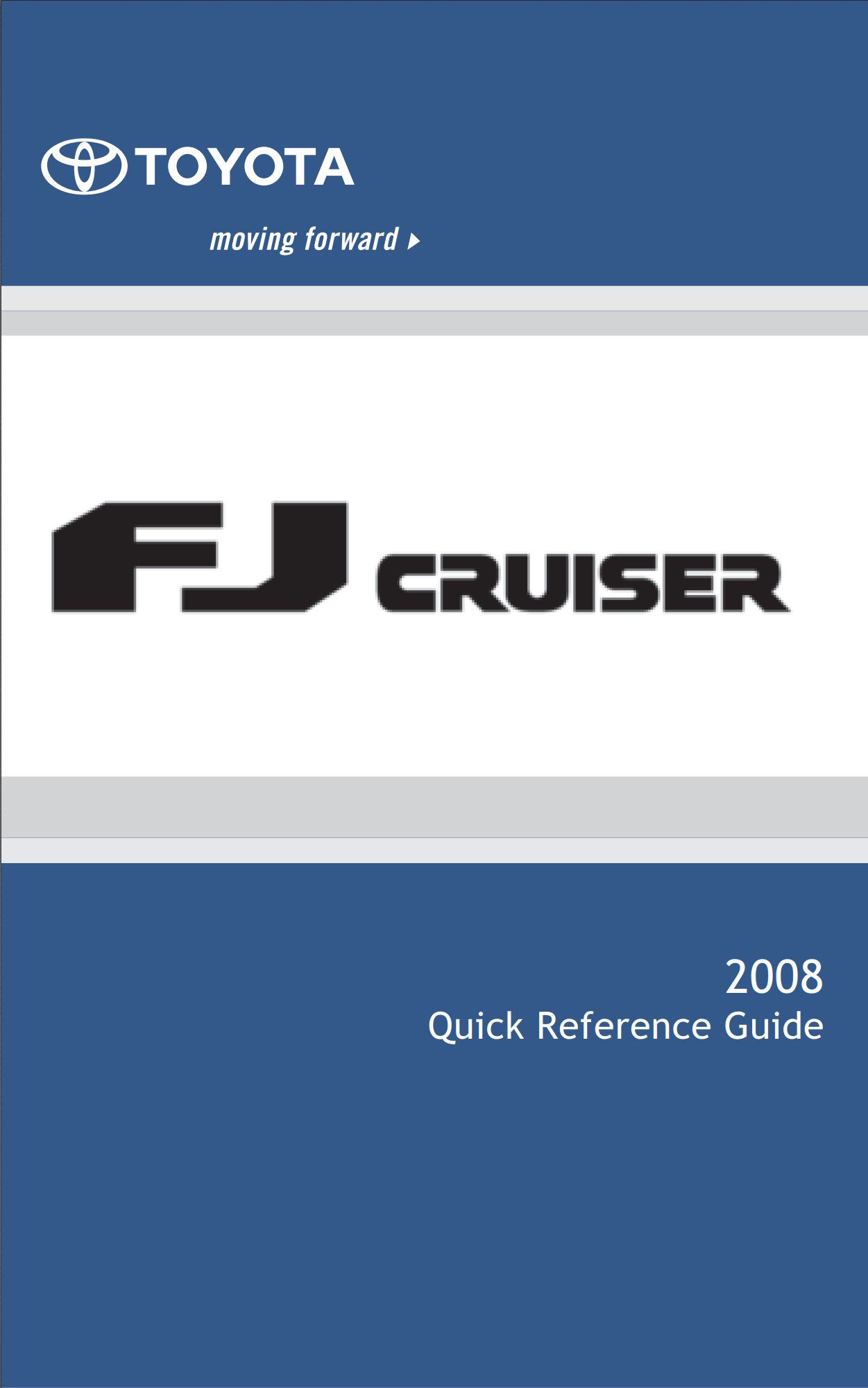 2010 Toyota FJ Cruiser Owner's Manual – BISHKO, Paper Guide, OEM