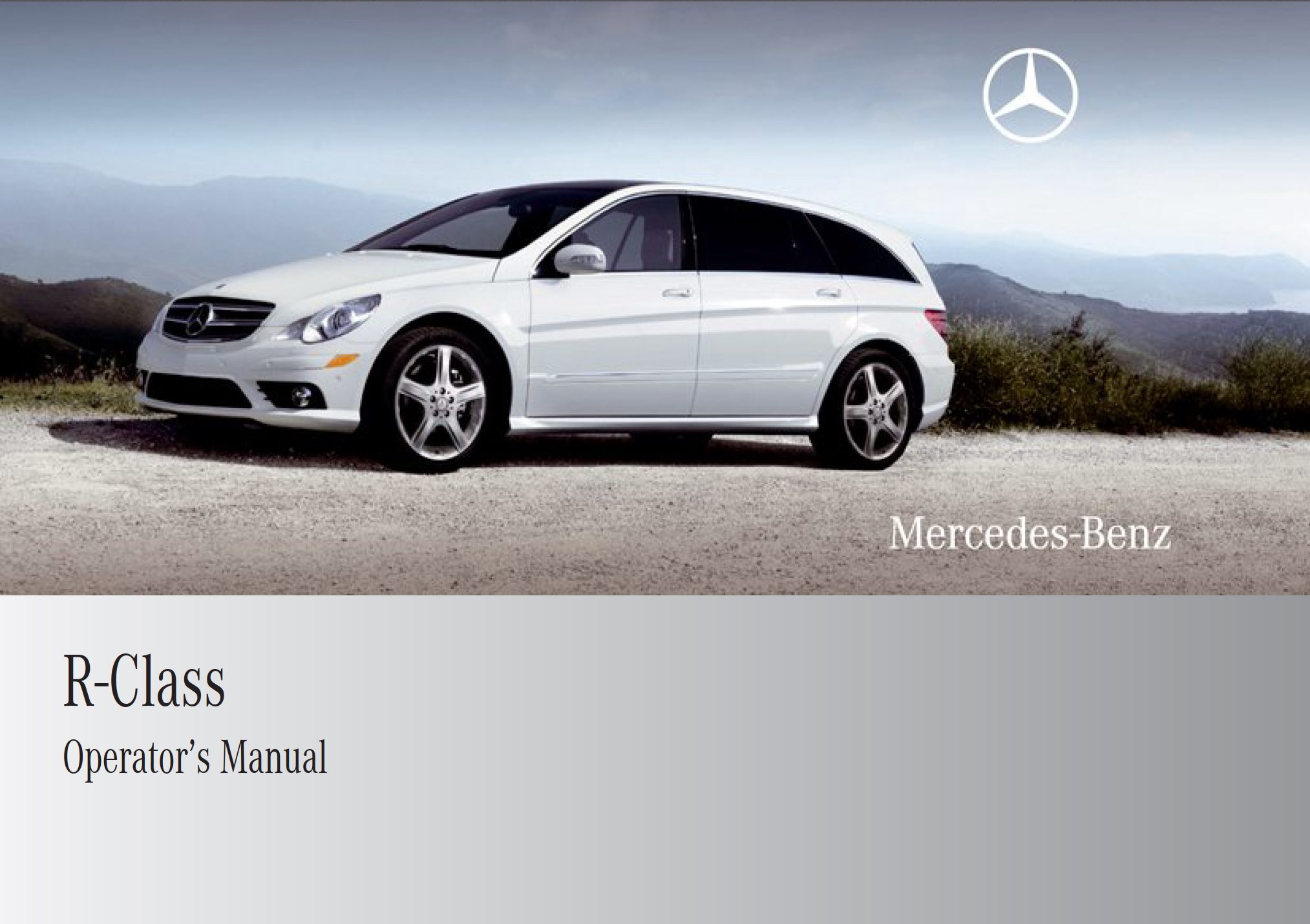 2009 Mercedes-Benz R Class Owner's Manual - DIY & Guides