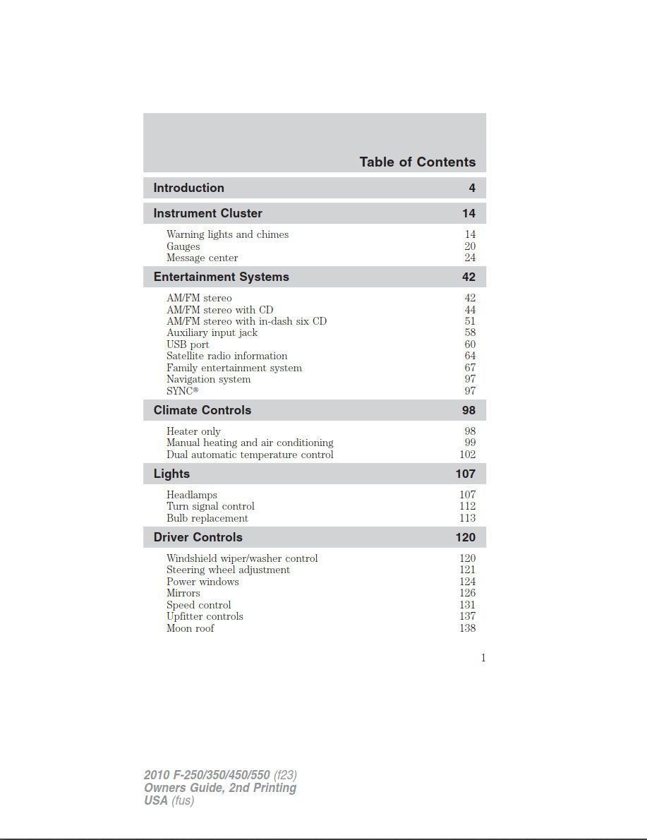 2010 F150 OWNERS MANUAL PDF visual data 2