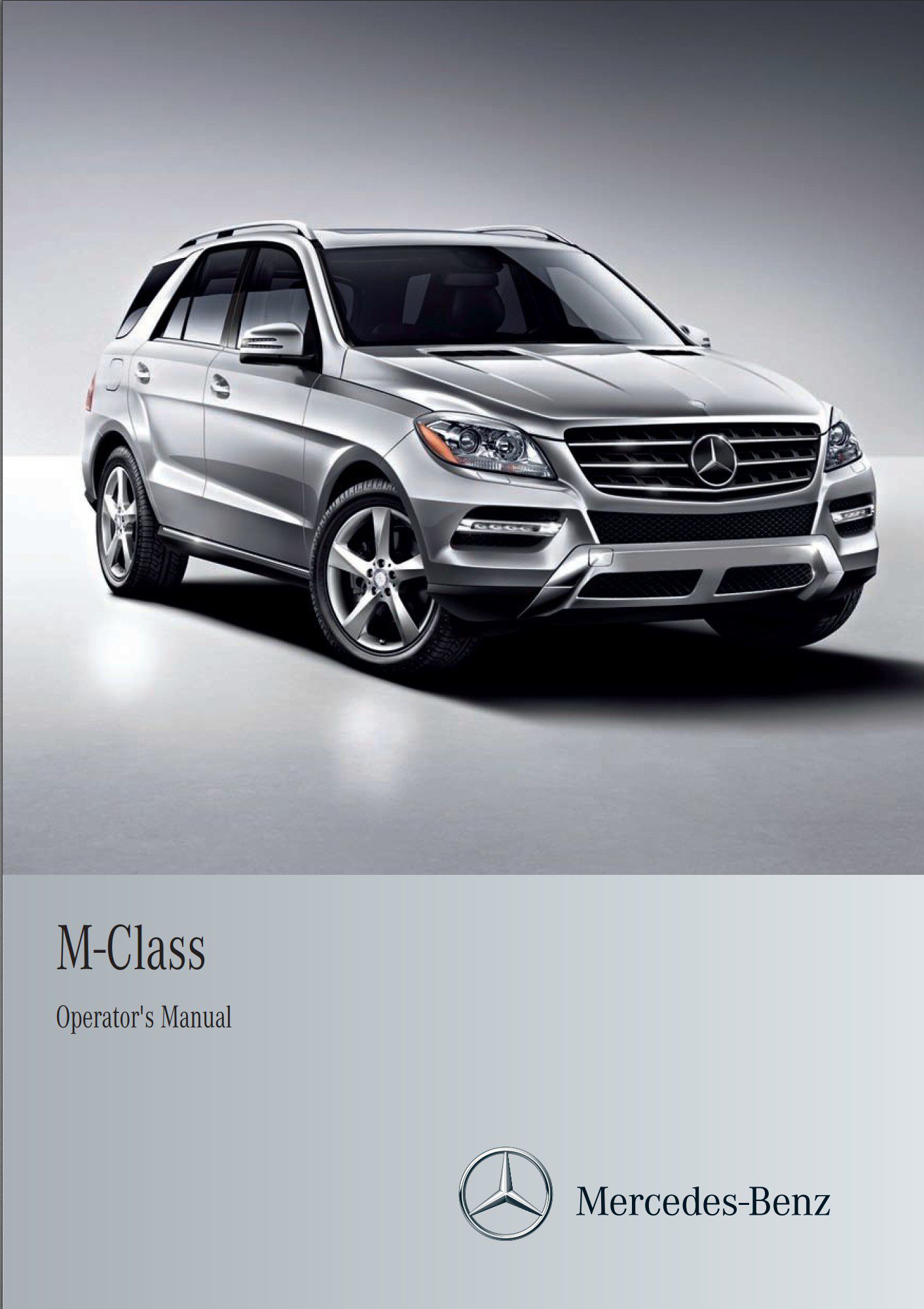 2012 Mercedes-Benz M Class Owner's Manual - DIY & Guides