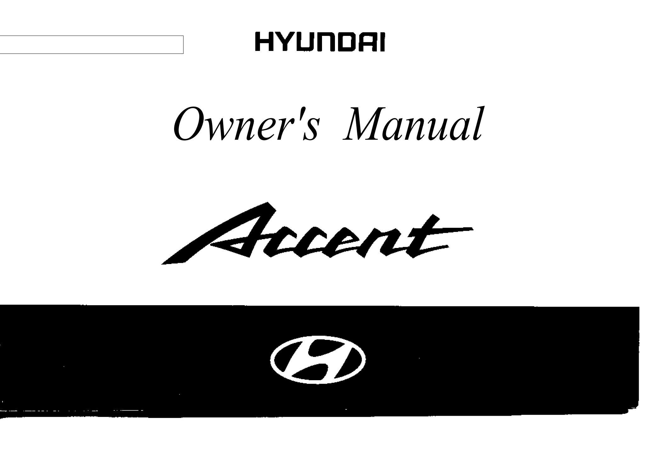 2013 Hyundai Accent Owner's Manual DIY & Guides