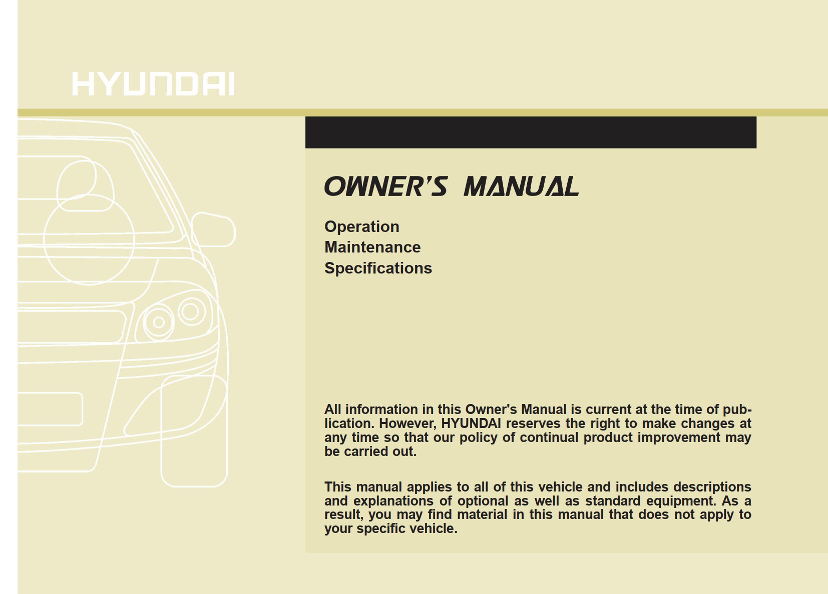 2017 HYUNDAI SANTA FE SERVICE MANUAL visual data 4