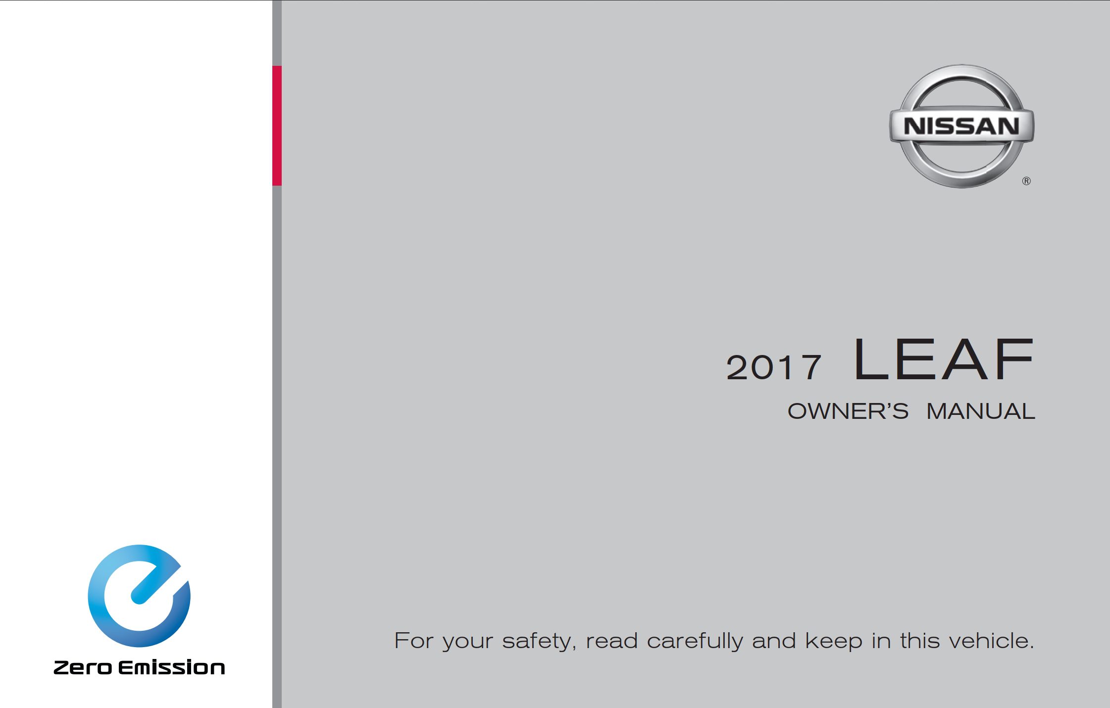 2017 Nissan Leaf Owner's Manual DIY & Guides