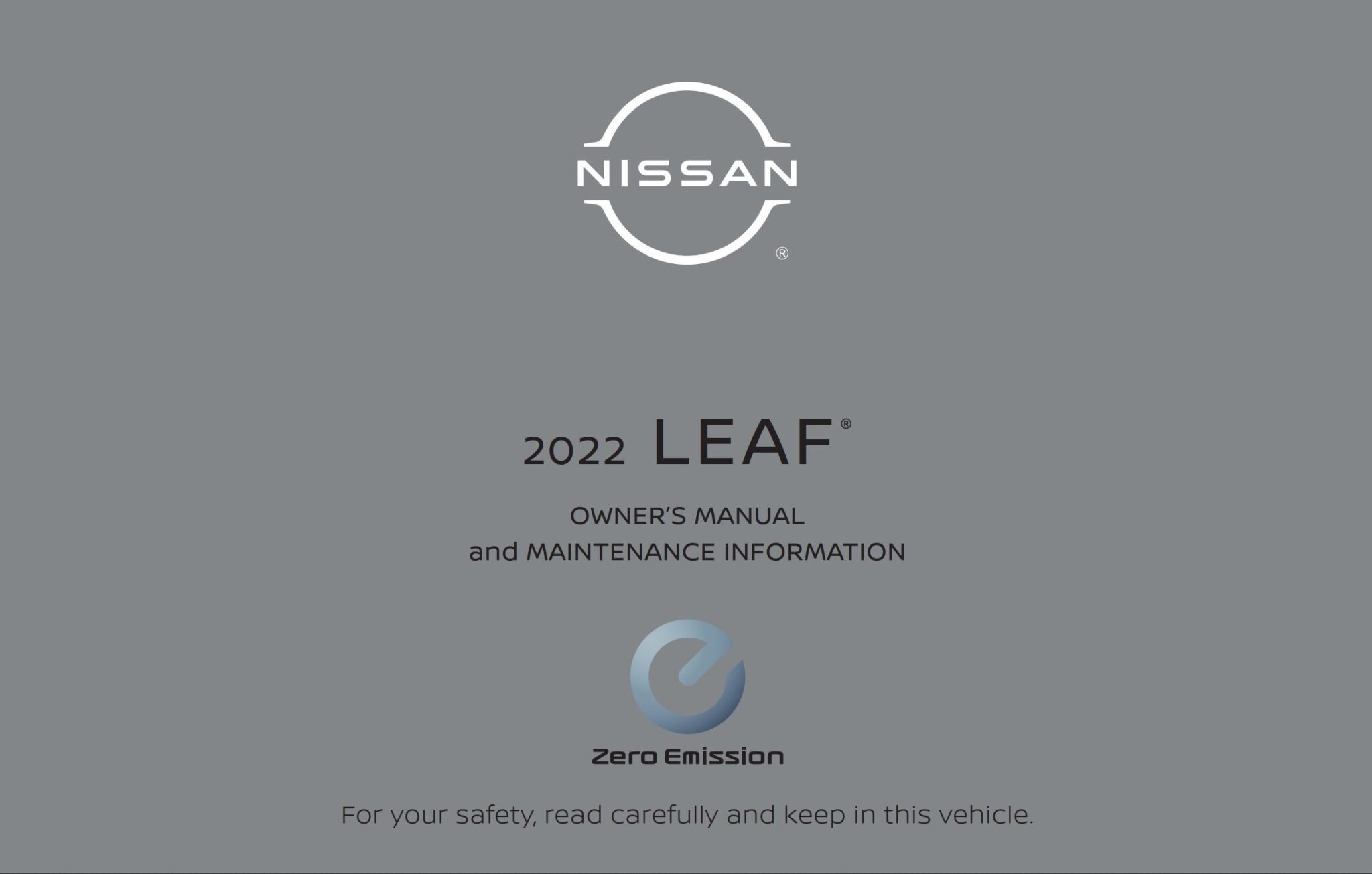 2022 Nissan Leaf Owner's Manual - DIY & Guides