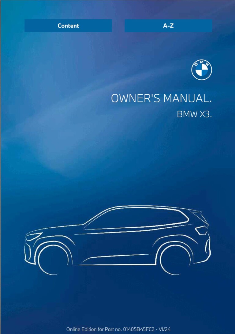 2007 BMW X3 OWNER S MANUAL PDF visual data 4