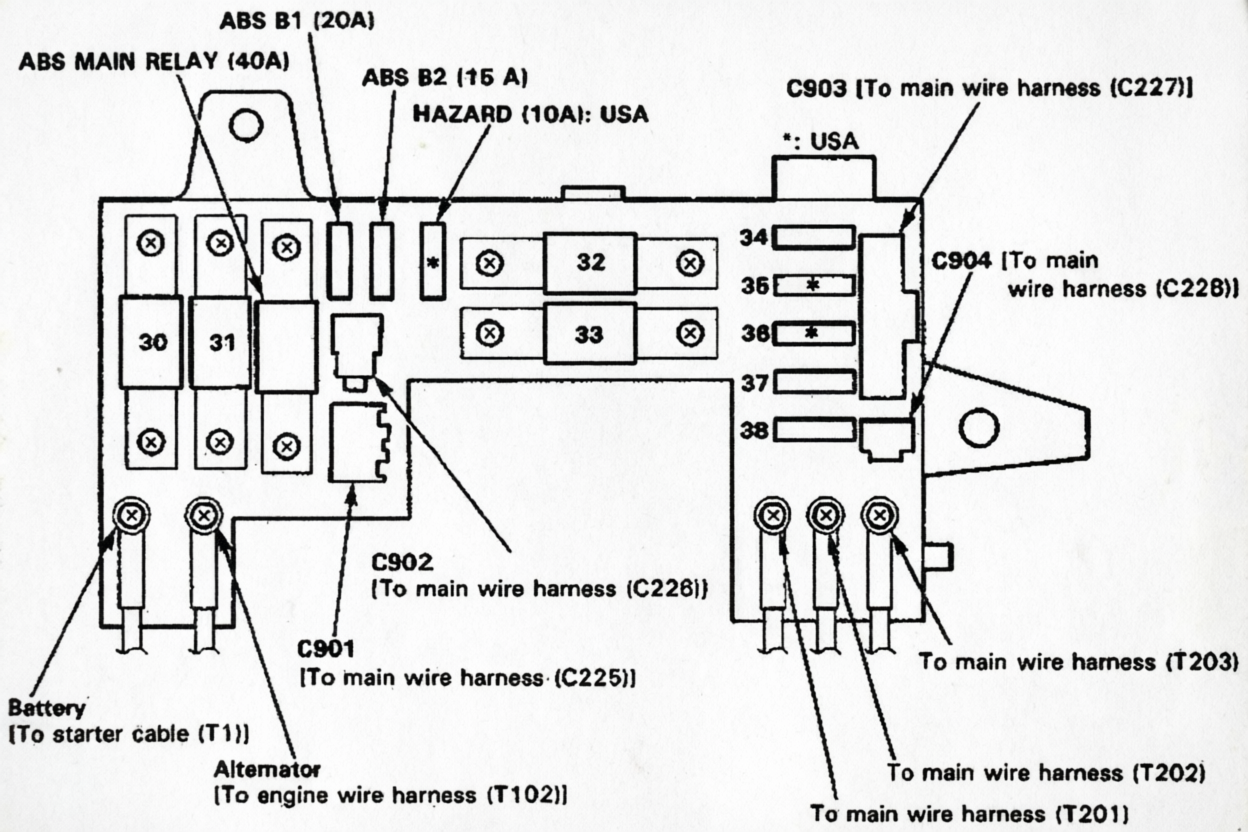 acura integra 1990 1993 fuses 09
