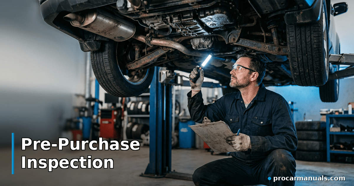 Pre-Purchase Inspection — 60-Point Used Car Audit